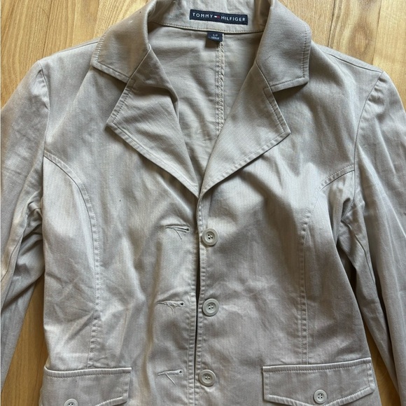 Tommy Hilfiger Women's Tan/Beige Blazer - Picture 2 of 4